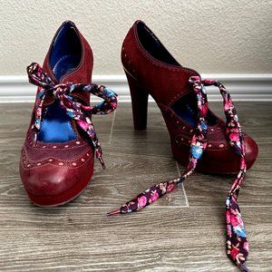 High Heel Shoes 39.5 EUR Wine Red